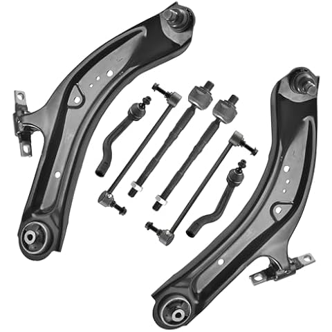 ASTARPRO - Front 6pc Suspension Kit for 2014-2020 Nissan Rogue 2017-2022 Rogue Sport 2017-2023 Qashqai, 2 Lower Control Arms w/Ball Joints 2 Sway Bars 2 Outer Tie Rods 2 Inner Tie Rods Replacement Cover