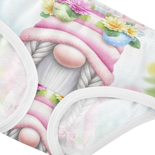 Cute Easter Rabbit Gnome Panties for Girl Girls Underwear Toddler Cotton Flower Kids Briefs Undies 2t4