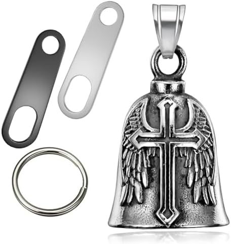 Guardian Angel Motorcycle Bell Lucky Bells Drive Safe Pendant Accessory for Guard Riding Safety