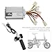 POENVFPO E BIK Controller Power Display Set, 36V 1000W Controller and Multifunction Handle Thumb Throttle Grip Set with Lock