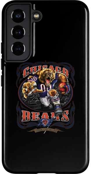 Skinit Pro Phone Case Compatible with Galaxy S22 - Officially Licensed NFL Chicago Bears - Alternate Distressed Design