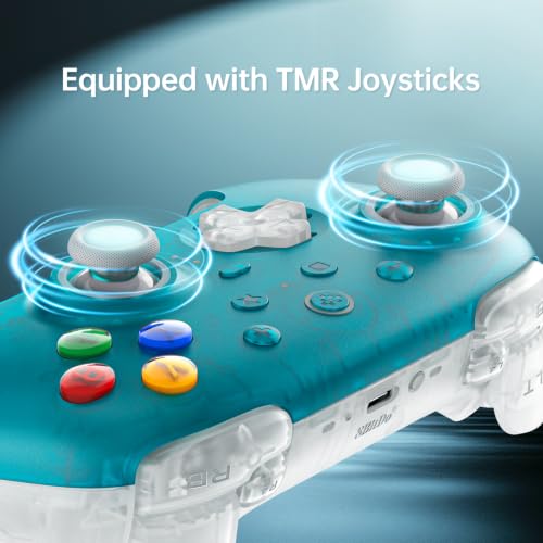 Image of 8Bitdo Ultimate 2 Wireless Controller,Clear Blue-TMR Joysticks