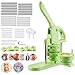 Produktbild VEVOR Buttonmaschine Knopfmachermaschine Badge Punch Press 58/75 mm, Pinmaker mit200 Knopfteilen & Kreisschneider & Zauberbuch & verstärkter ergonomischer Griff, DIY Badge Press Machine Grün