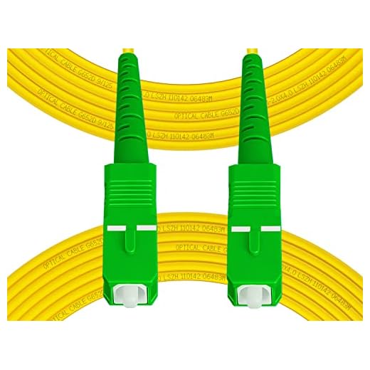 Fibergaga-5m(16ft) OS2 SC/APC to SC/APC Fiber Patch Cable Single Mode Fiber, Simplex, Length Option: 0.5M(1.6ft)-100m(328ft) 9/125μm 2.0mm Cable Diameter Fiber Optic Cable