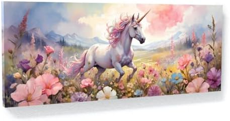 Sense Canvas Unicorn Enchanted Meadow Dance 22 Canvas Art - Home ...