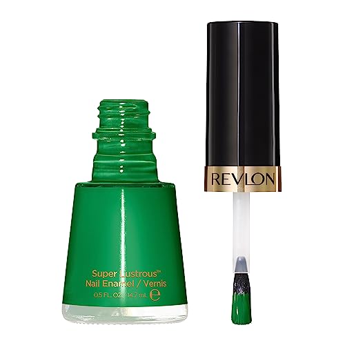 Image of REVLON Nail Enamel, Chip Resistant Nail Polish, Glossy Shine Finish, In Blue /Green, 571 Posh, 0.5 Fluid Ounces