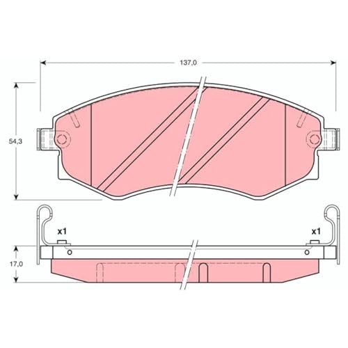 Kit Pastiglie Freno, Freno A Disco Trw GDB3169 - 2