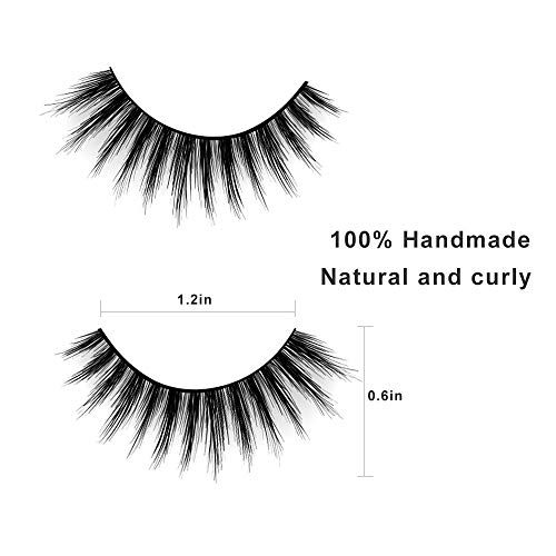 image for VIUU False Eyelashes with Self Adhesive Eyeliner Kit, 10 Pairs of Non 