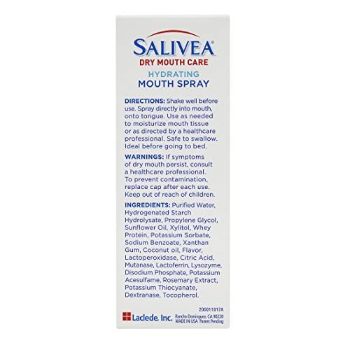 Buy Salivea Extra Gentle Dry Mouth Spray Soothing Mint Mouth Spray