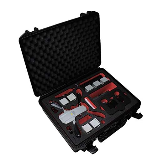 TOMcase Professionell väska "Ready to Fly" för DJI Mavic Air 2/Air 2 S Fly More Combo, Standard eller Smart Controller, 8 batterier | Laddning av batterierna direkt i inlägget | Utomhusfodral vattentät IP67 (RTF-fodral)