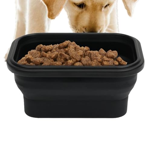 ポータブルドッグウォーターボウル、衛生的なコンパクトディッシュ|ロードトリップドッグを食べるボウル、屋外ハイキングのためのペット給餌ツール、ウォーキング