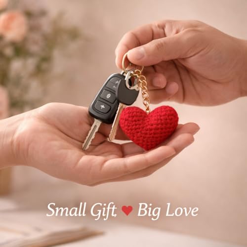 Image of Handmade Crochet Sunflower Keychain for Women & Girls, Cute Yellow Flower Key Ring Charm, Soft Yarn Knitted Gift, Bag Charm, Car Key Holder, Aesthetic Handmade Floral Accessory