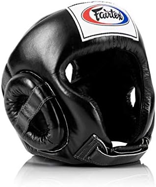 Fairtex Full Head Guard | Premium Handcrafted Headgear with 3-Lay...
