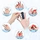 GADITIEK Fingerschiene, 3 Stück Fingerschienen, Verstellbare Fingerstütze Stacksche Schiene, Fingerbandage mit Eingebautes Aluminiumband für Verstauchte, Arthritis und Geschwollene Finger (3-3Farben)