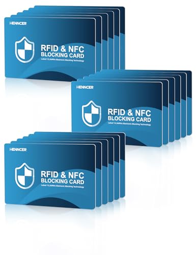 Image of NEW RFID Blocking Card, 18 Pack Fuss Protection for Entire Wallet Shield, Credit Card Protector NFC Bank Debit Blocker, Identity Theft Prevention for Passport Travel Security (18)