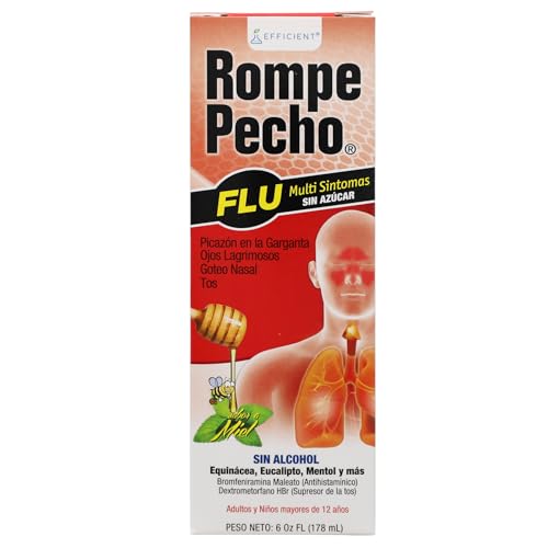 Rompe Pecho SF-FLU (Sugar-Free FLU) 6oz - Cold and FLU Syrup