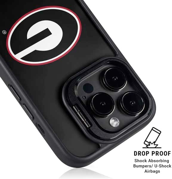 Skinit Kickstand Phone Case Compatible with iPhone 14 Pro Max - Officially Licensed University of Georgia Logo Design
