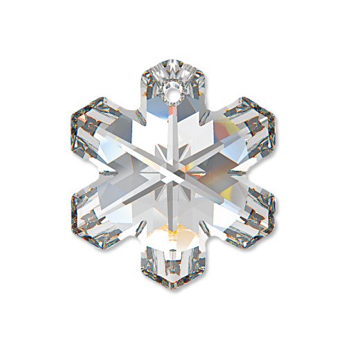 JewelrySupply Swarovski Snowflake Pendant 6704 20mm Crystal - Christmas Holiday
