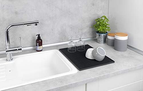 WENKO Geschirr-Abtropfmatte Maxi, extra große Gummimatte mit Noppenstruktur zum Trocknen von Geschirr & Gläsern… – Bild 7