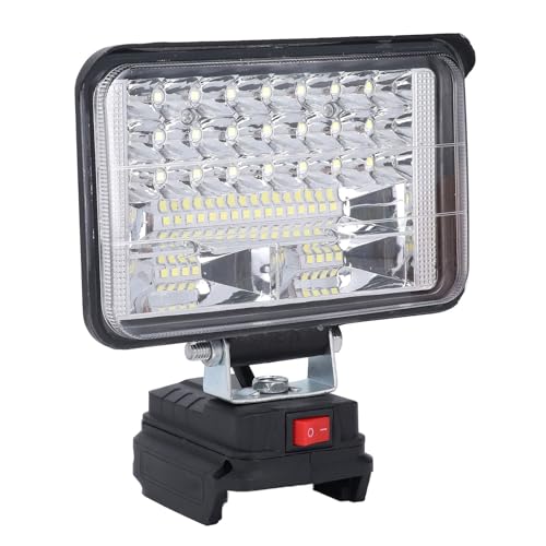 Projecteurs D'extérieur, Lampe de Travail à LED, 6,69 Pouces, 48 ​​LED, Haute luminosité, étanche, sans Fil, Lumières de sécurité, Lumières de Cour, pour BL1815 BL1830 BL1840