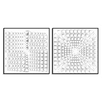 2 Piece Framed Canvas Wall Art Pattern Canvas Prints Home Artwork Decoration for Living Room,Bedroom - 16