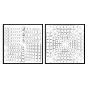 signwin 2 Piece Framed Canvas Wall Art Pattern...