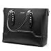Produktbild Handtasche Damen Laptop Tasche 15.6 Zoll Laptoptasche Business Schultertasche Damen Shopper Tasche für Interview/Arbeit/Geschäft/Hochschule -A-Schwarz