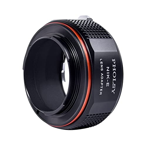 Adaptador de montura de lente PHOLSY compatible con lentes Nikon F y cámaras Sony E | Convertidor manual de montura de Nikon F a Sony E, AI a E, Nikon F a NEX, Nikon F a E miniatura 6