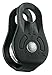 Petzl FIXE Pulley - Versatile Compact Pulley with Fixed Side Plates for Hauling and Rigging - Black