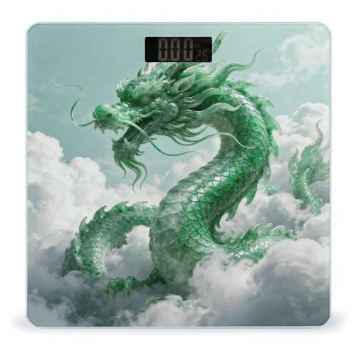 Báscula digital Jade Dragon Cloud para peso corporal blanca miniatura 1
