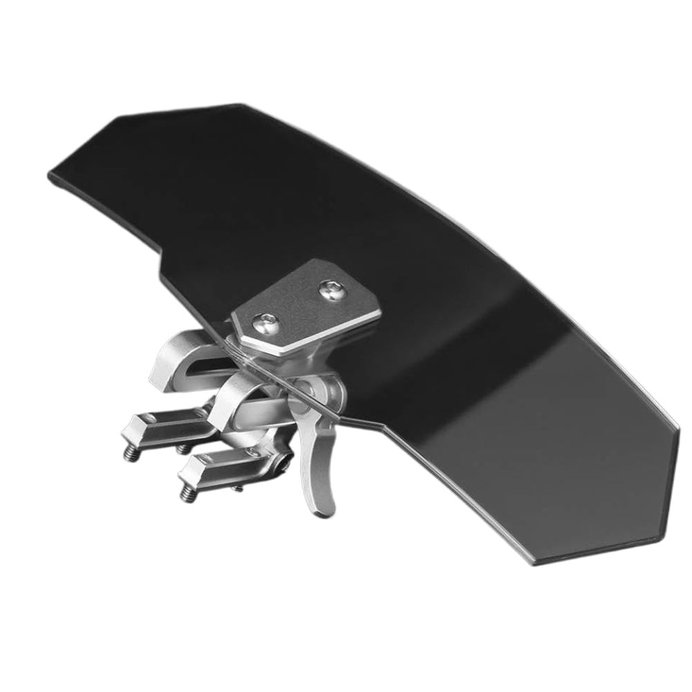 Deflector de viento universal transparente ajustable compatible con motocicleta