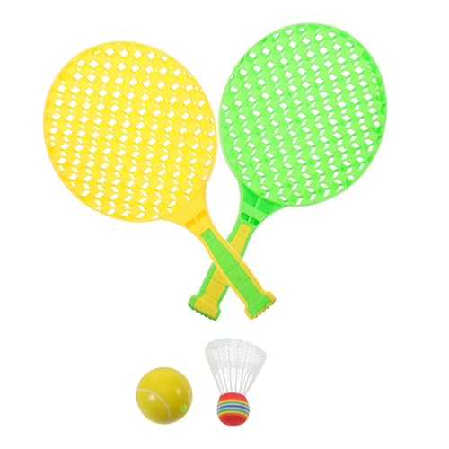 Sosoport 1 Juego Juego de Raquetas Raqueta de bádminton para niñas Raqueta de Tenis Raqueta de bádminton para Raqueta de bádminton de Chicas de Dibujos Animados Juguetes de Tenis PU