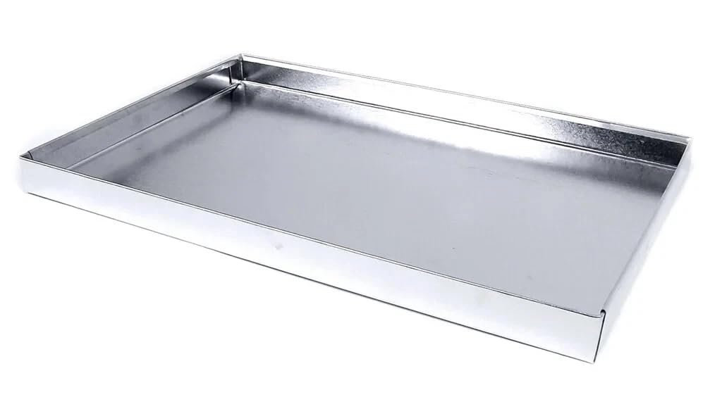 Aschekasten Feuerstelle rostfrei für Gartengrill Grillzubehör wetterfest hitzebeständig langlebig passend BBQ Holzkohle Gasgrill einfache Reinigung stabil 60x40 cm