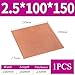 Pure Copper Sheet, 2.5Mm Thickness, Craft, Jewellery, Repair, Electrical, Industrial Copper Sheet, (Size : 2.5 * 100 * 150mm)