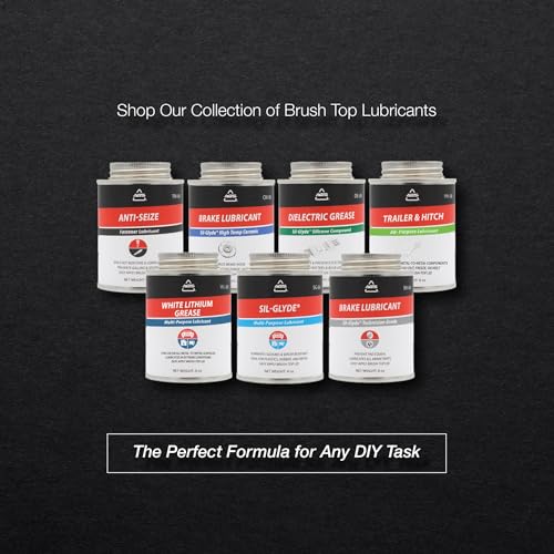 Image of AGS Automotive Solutions Silicone-Based Brake Lubricant - Eliminate Squeals and Enhance Performance with Brush Top Can Application, Long-Lasting, 8oz - Excellent for Complete Brake Assembly Tasks