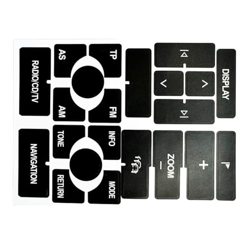 Boutons Audi usés ? Rénovez votre radio CD avec ces autocollants pour Audi A4 B6 B7