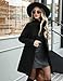 RITOSTA Mantel Damen Wintermantel Lang Winterjacke Klassischem Wintercoat Revers Übergangsjacke Knielang Trenchcoat Elegant Jacke Herbst Winter Outwear mit Knopf(Schwarz,L)