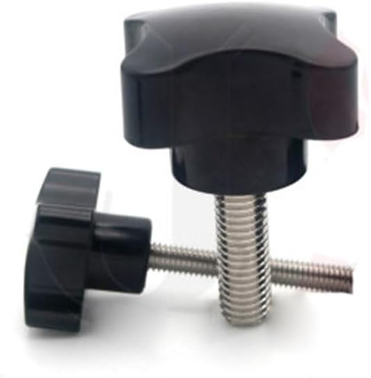 Generic 2PCS Four stars Screw M5 Thumb handle Bakelite Screws 10-50mm Length Bolts - (Thread Diameter: M5x40mm)