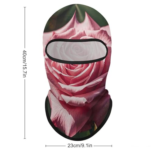 Balaclava para hombre, máscara de esquí para mujer con diseño de rosas, cubre rostro completo para ciclismo miniatura 2