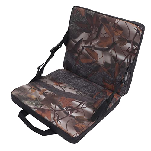 WAHEWUD Silla de estadio, cojín plegable para silla, diseño engrosado, cómodo, no se deforma fácilmente con bolsillos de almacenamiento externos, cojín para exteriores para