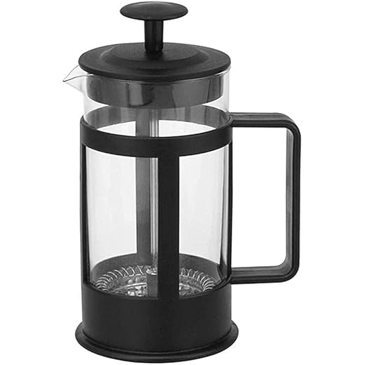 Cafeteira Prensa Francesa Vidro, Cremeira, Chaleira, Cafeteira, Capuccino, French Press, Resistente, Suporta Altas e Baixas Temperaturas (-20 °C a 180 °C) (350ml)