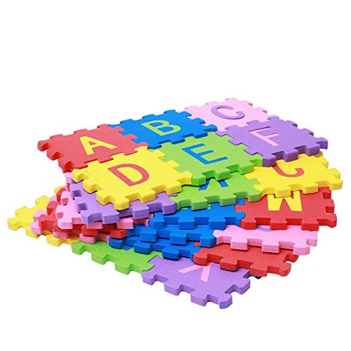 Buy ZEONELY MART Alphabets, Numbers Puzzle Mat for 3+ Years, 36 Piece, Multicolour Online at Low