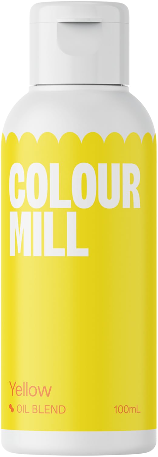 Colour Mill Food Colouring Yellow 100ml - Next Generation Oil Based Food Colouring for Baking, Decorating, Icing and Cooking Food Dye DIY Slime and Crafts 100ml