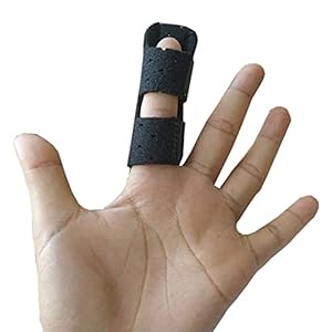 Trigger Finger Spalk – Rechttrekken gebroken of gebogen vingers & duimen, hamer vinger spalk voor stenosing…