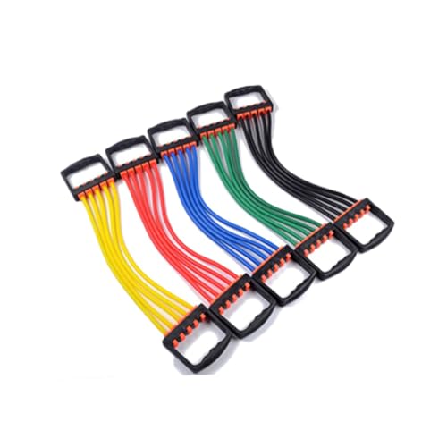 TOPBATHY Chest Expander Ajustable con Muelles para Entrenamiento de Fuerza Banda Resistente para Brazos y Pecho Equipo Portátil para Ejercicio Casa u Oficina Colores Color Color Aleatorio