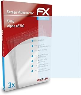 atFoliX Screen Protection Film compatible with Sony Alpha a6700 Screen Protector, ultra-clear FX Protective Film (3X)