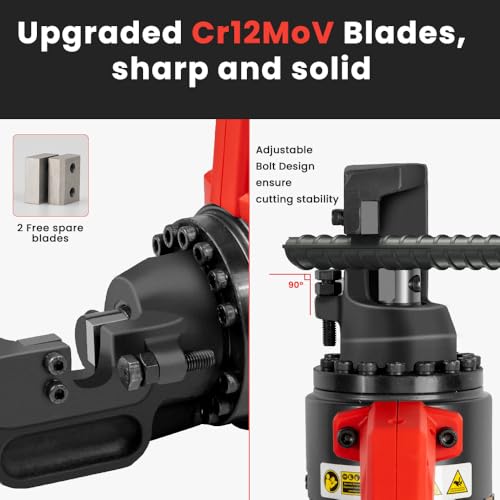 Anbull 1000W Cordless Electric Rebar cutter,DC21V Portable Electric Hydraulic Rebar Cutter,Cutting up to 5/8 Inch 4-16mm #5 Rebar within 3s,with Rechargeable Battery & Replaceable Jaw Blades(RC-16B) - Thumbnail 4