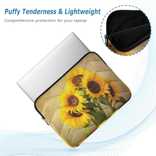 Funda Vintage para Laptop 13-14 Pulgadas con Diseño de Girasoles miniatura 5