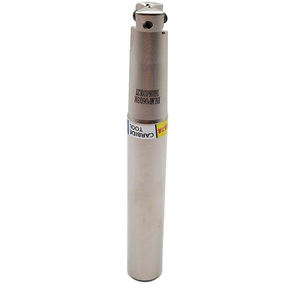 GBJ BLMP06 C16-16-120L-2T for BLMP0603 Fast Feed Milling Cutter for Rough Milling 90° Indexable End Mill Tool Holder EXN03R for Carbide Milling Inserts