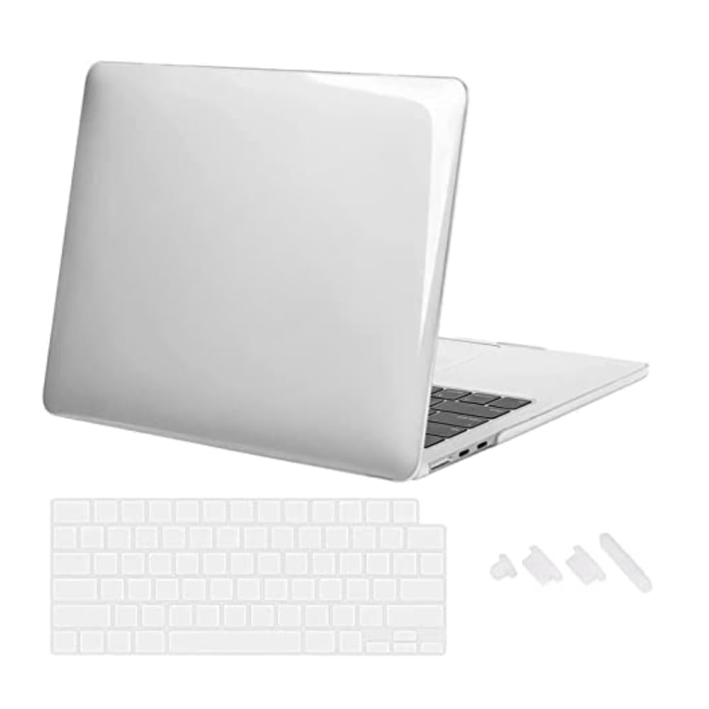 TechTrendz Case Compatible for MacBook Air 13.3 inch 2021 2020 2019 2018 Release,M1 A2337 A2179 A1932 Retina Display Touch ID,M1 Air 13 Laptop Plastic Hard Shell Cover (with Keyguard,Dustplugs)